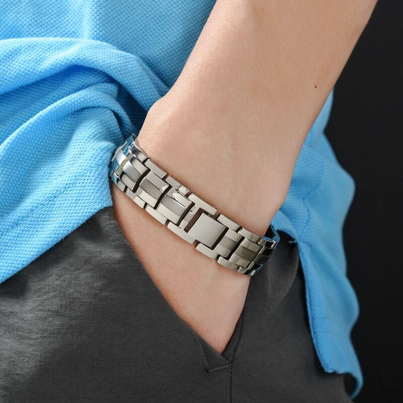 Bracelet magnétique Thérapeutique en Titane Magnovia™