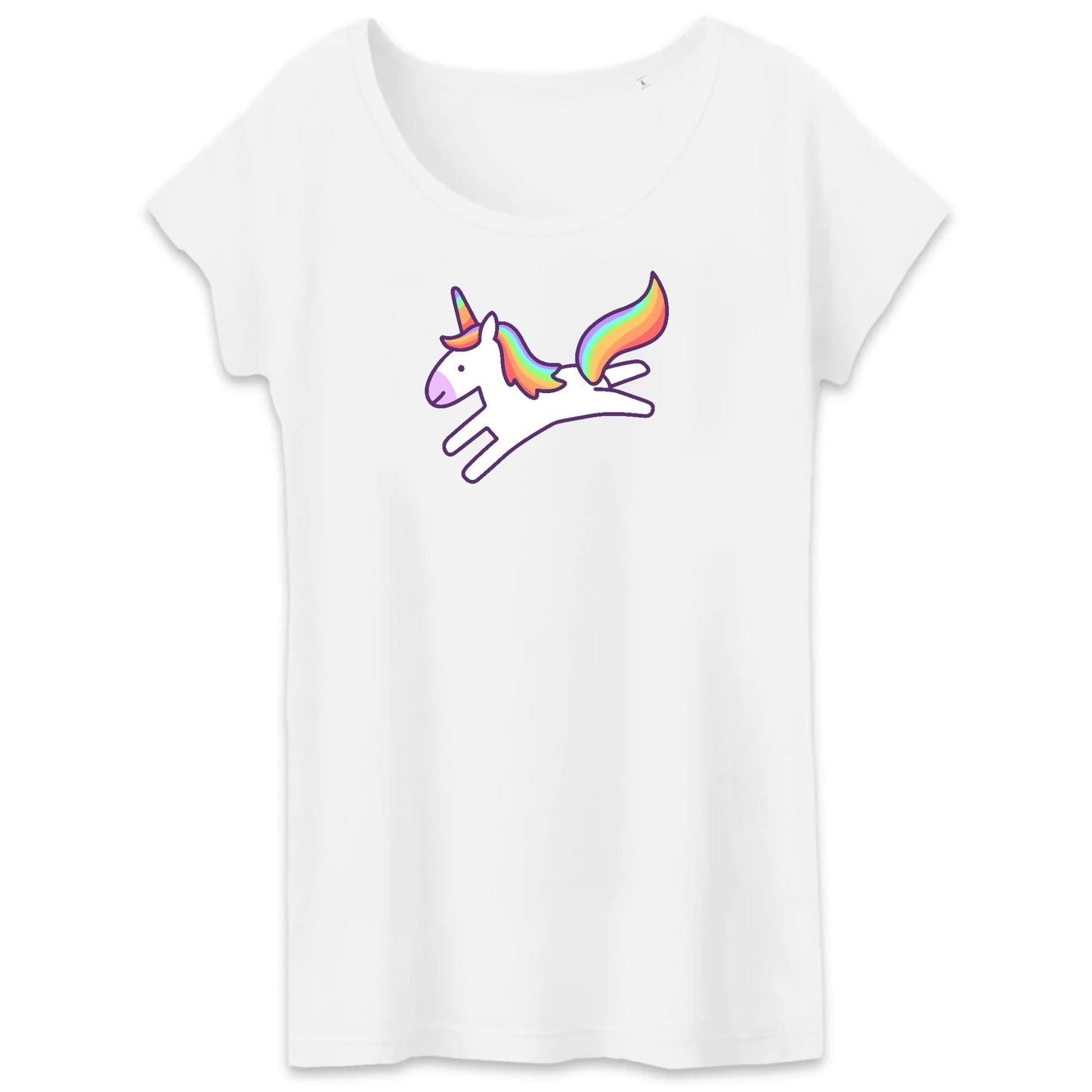 T shirt Femme Licorne saute