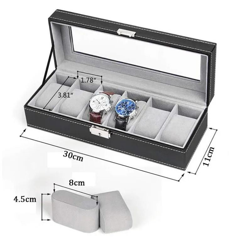 Boîte rangement montre homme