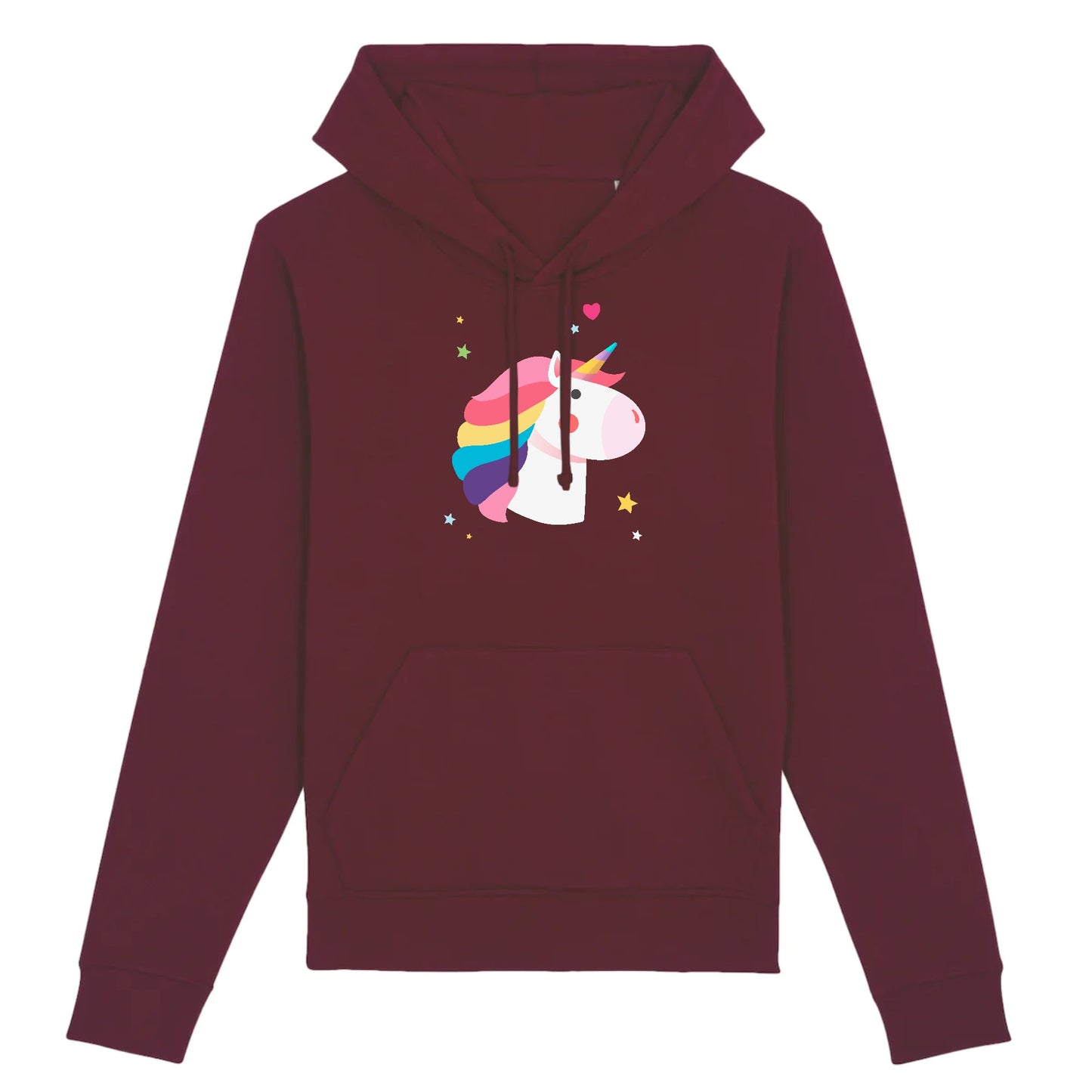 Sweat à capuche Tête de licorne