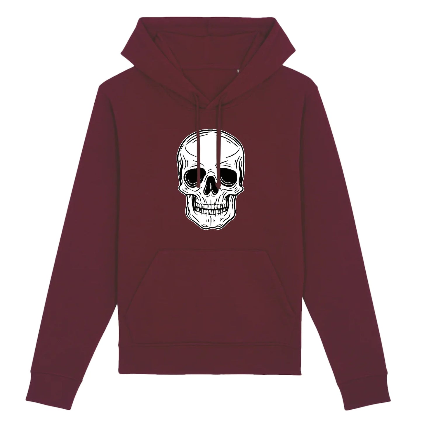 Sweat à capuche Tête de Mort Blanche