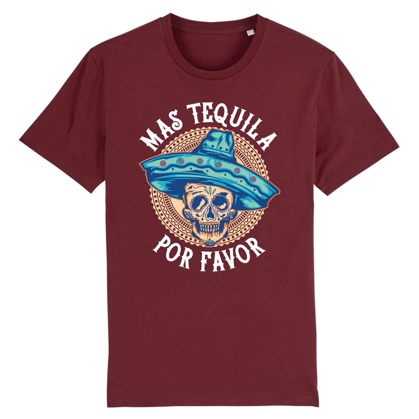 T shirt tete de mort mexicaine tequila