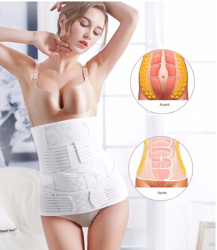Ceinture Post Partum 3 en 1 - Ceinture Gainante Après Grossesse