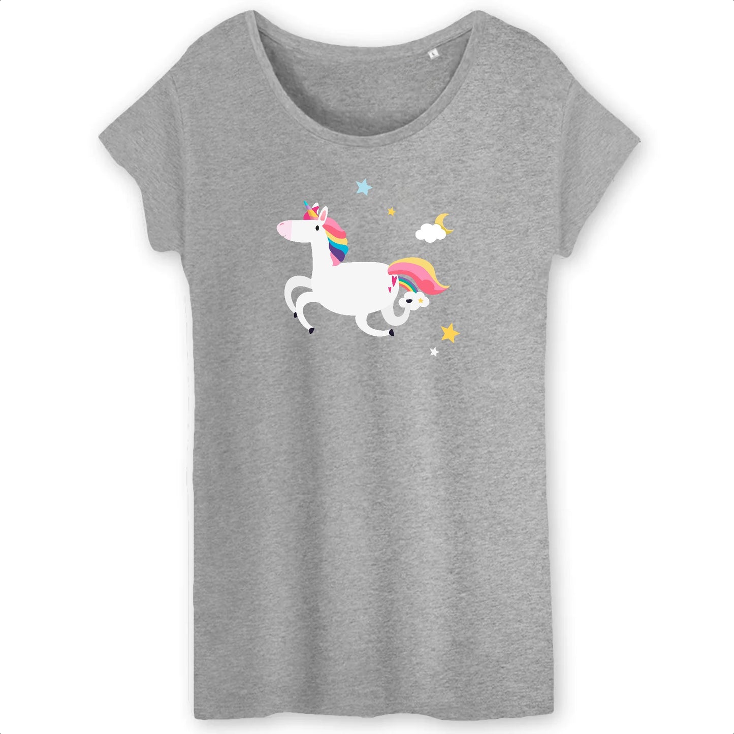 T shirt Femme Licorne et étoiles