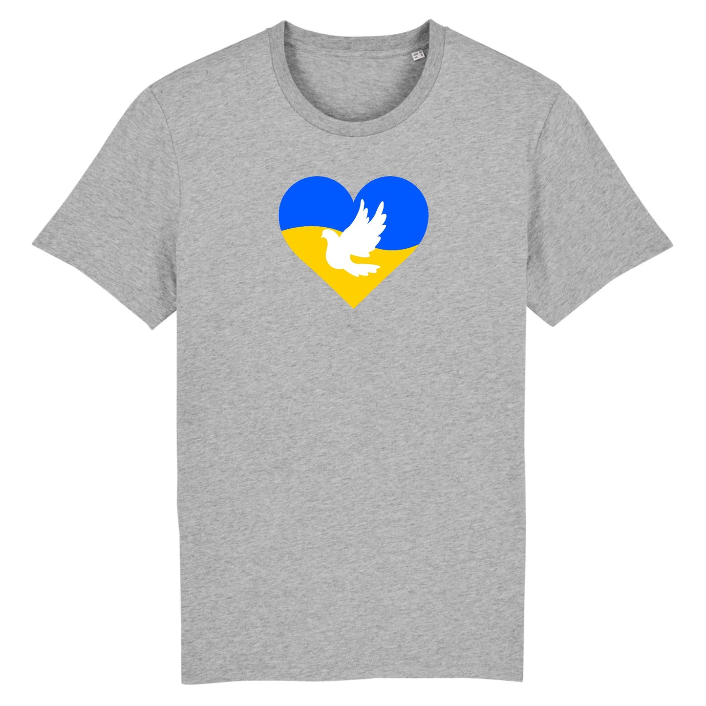 T shirt Ukraine Coeur Colombe