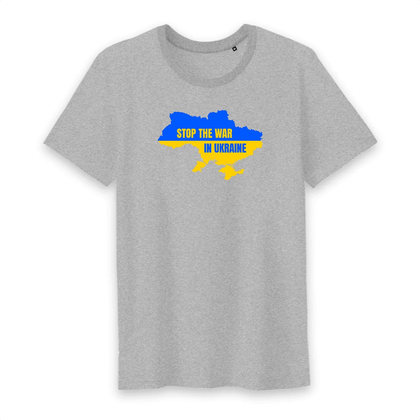 T shirt homme col rond Ukraine carte du pays