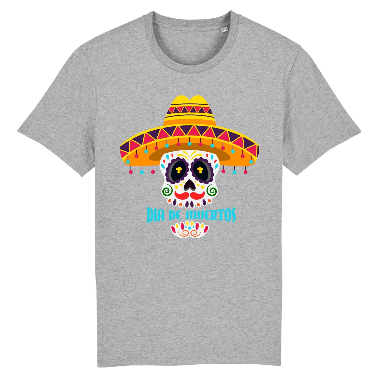 T shirt tete de mort mexicaine dia de muertos
