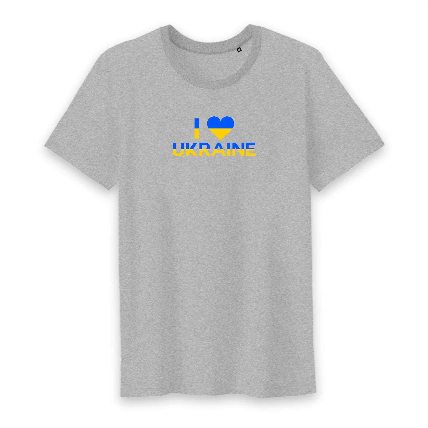 T shirt homme col rond J'aime l'Ukraine