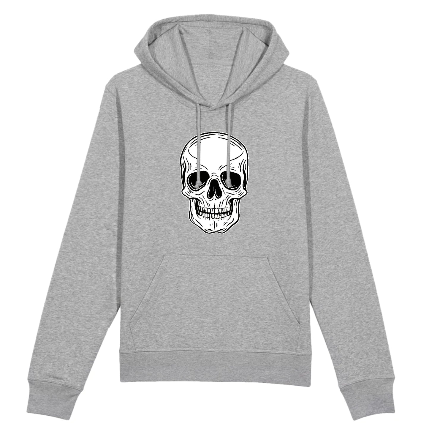 Sweat à capuche Tête de Mort Blanche