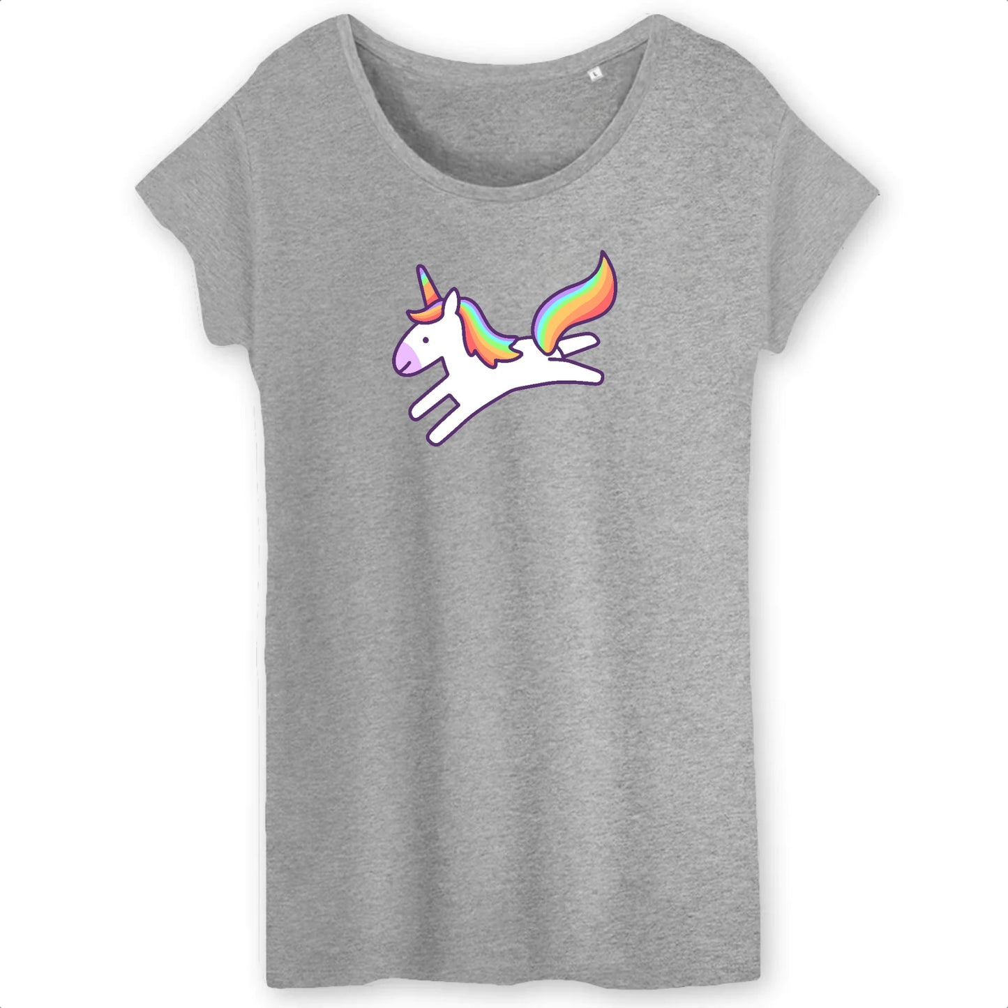 T shirt Femme Licorne saute