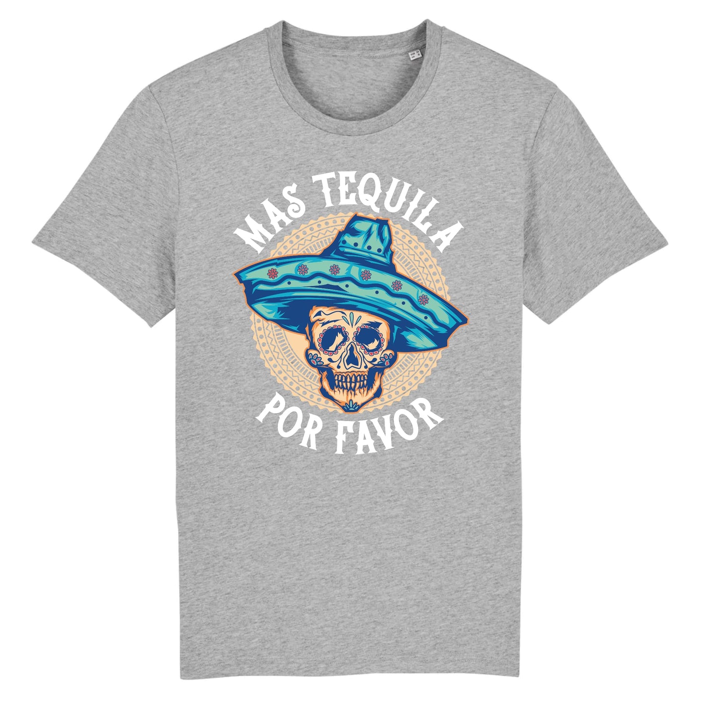 T shirt tete de mort mexicaine tequila