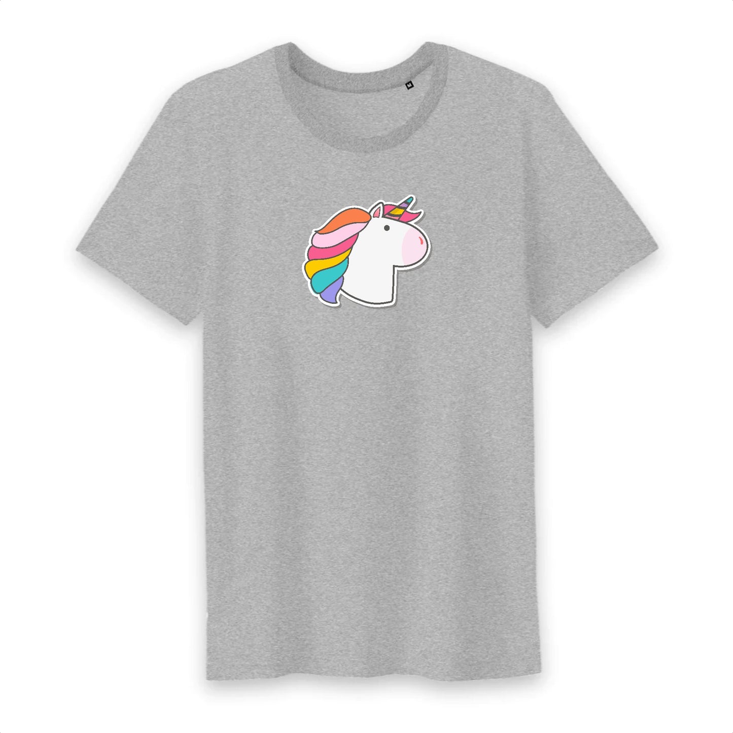 T shirt homme col rond Licorne visage