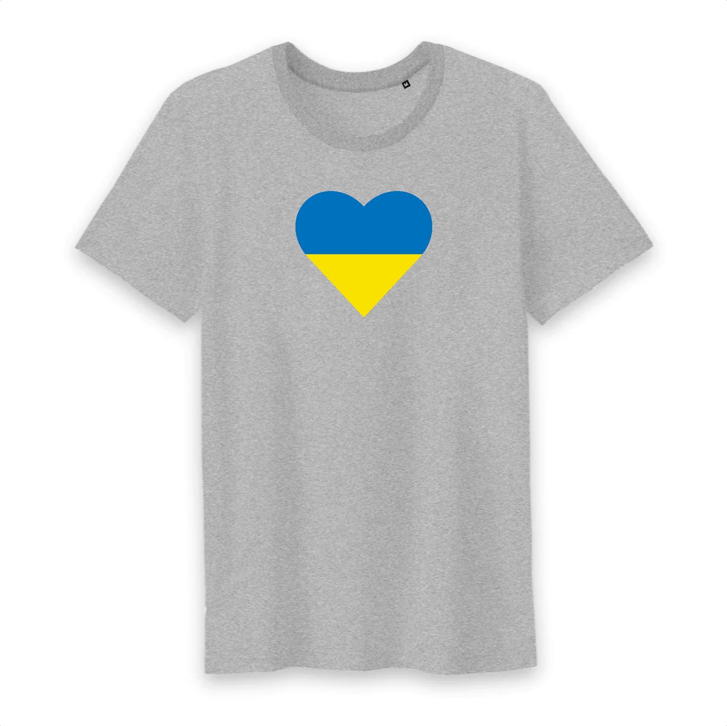 T shirt homme col rond Ukraine Coeur