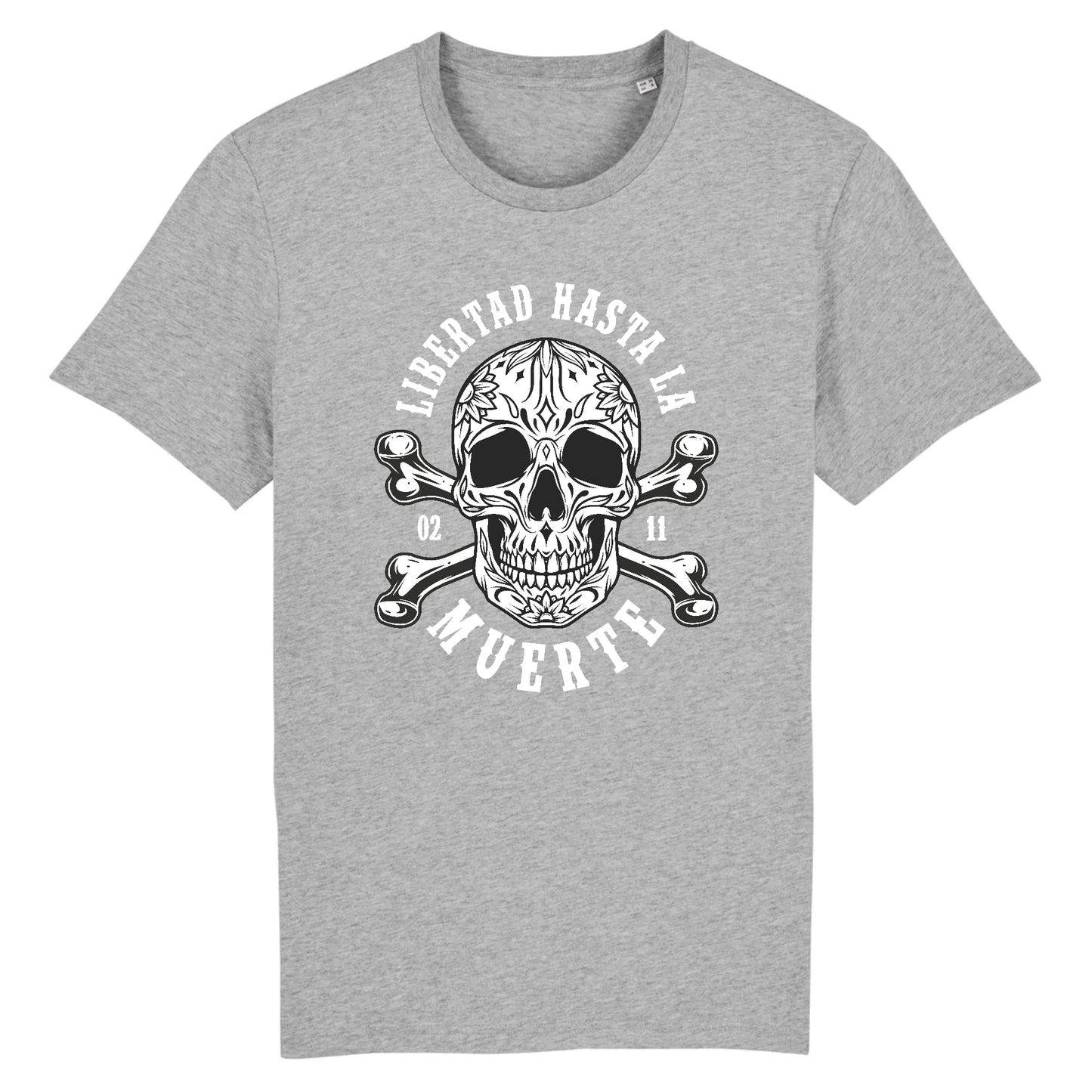T shirt tete de mort mexicaine libertad