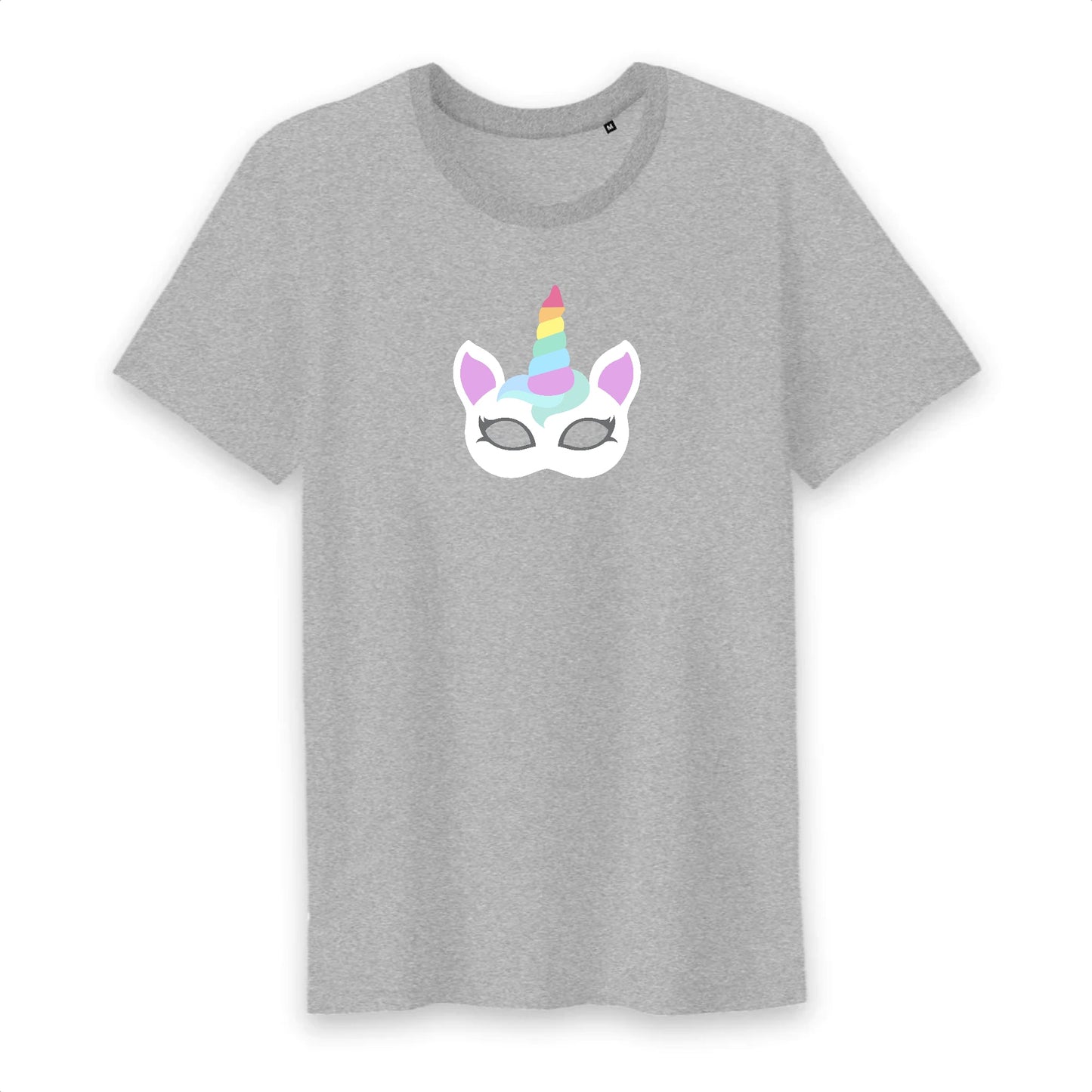 T shirt homme col rond Licorne masque