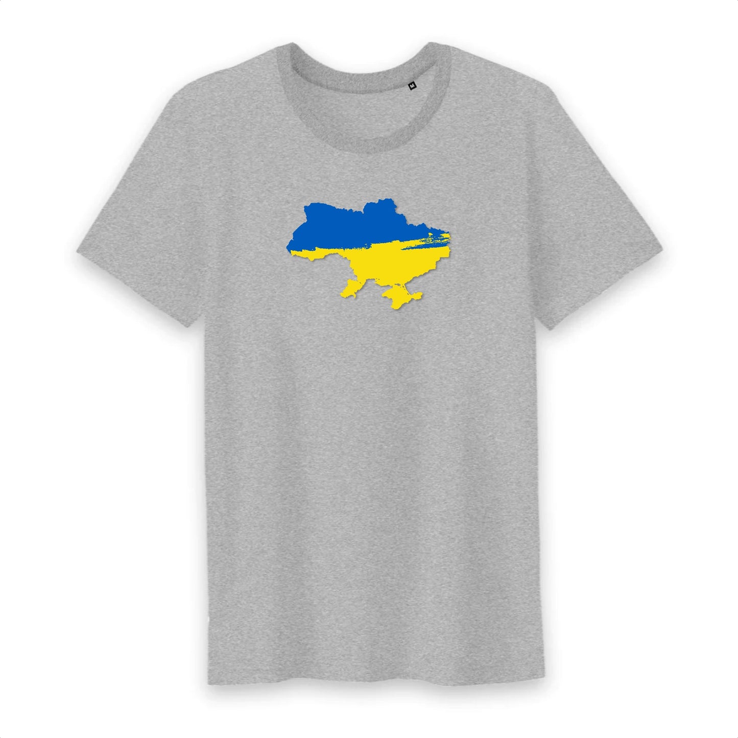 T shirt homme col rond Ukraine carte
