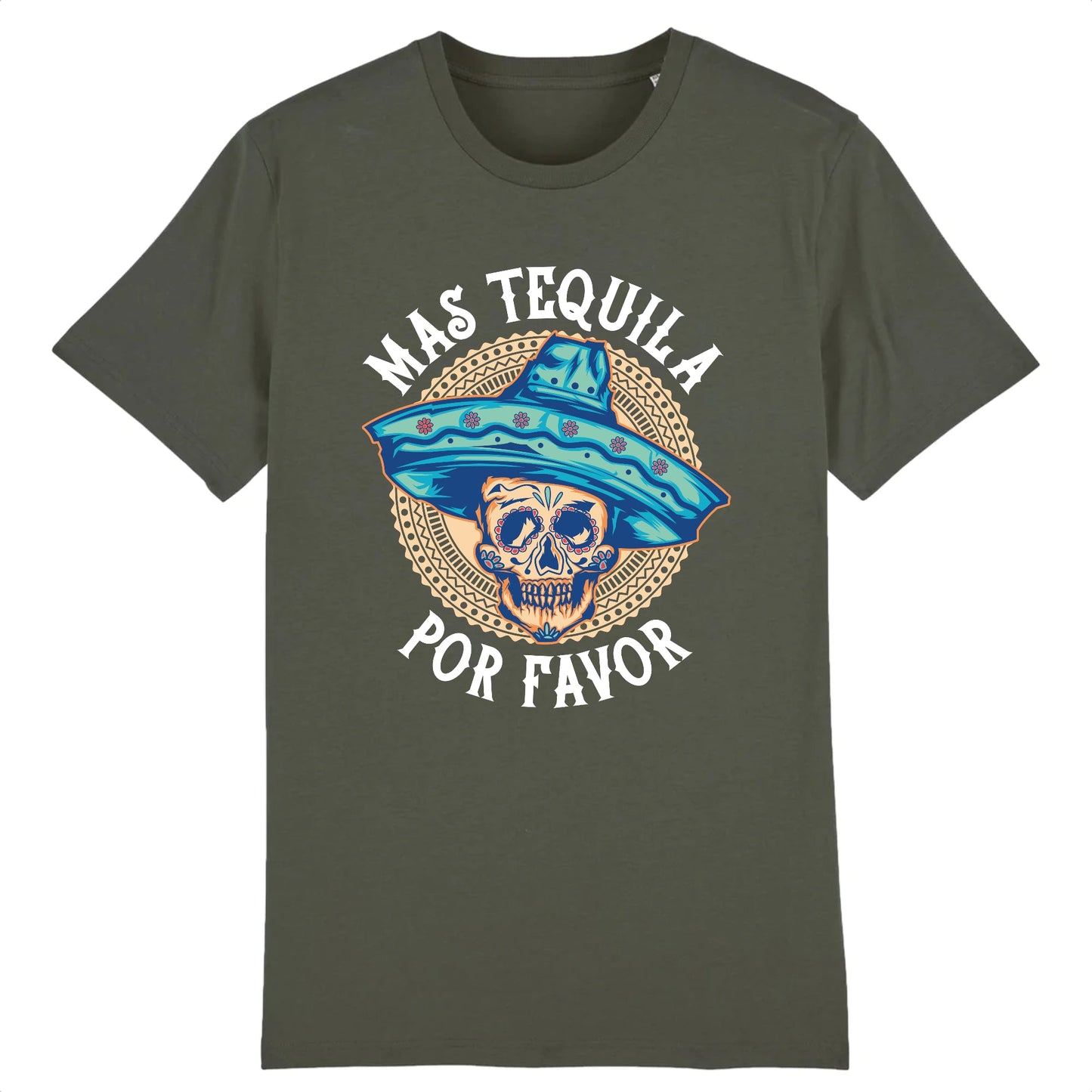 T shirt tete de mort mexicaine tequila