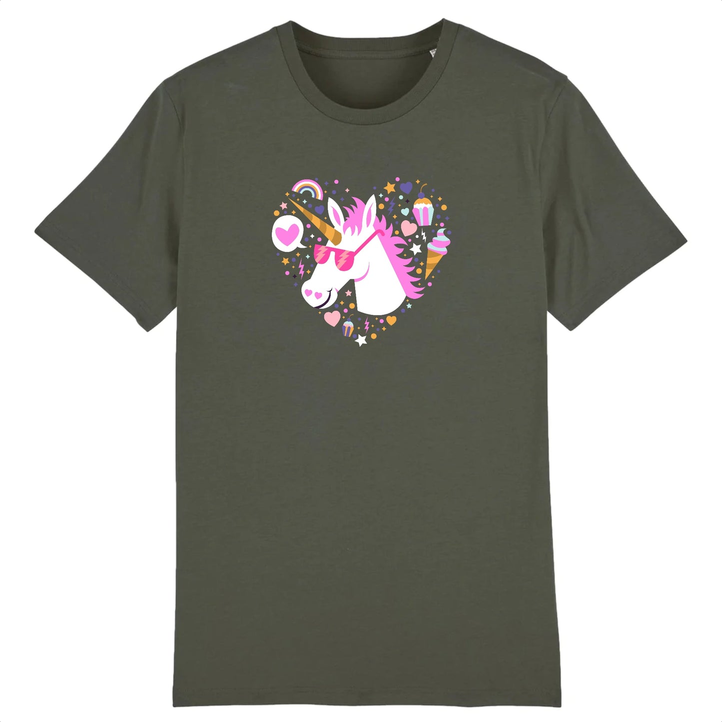 T shirt Licorne avec lunettes