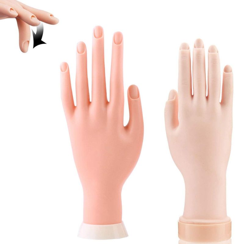 Main en silicone ongle