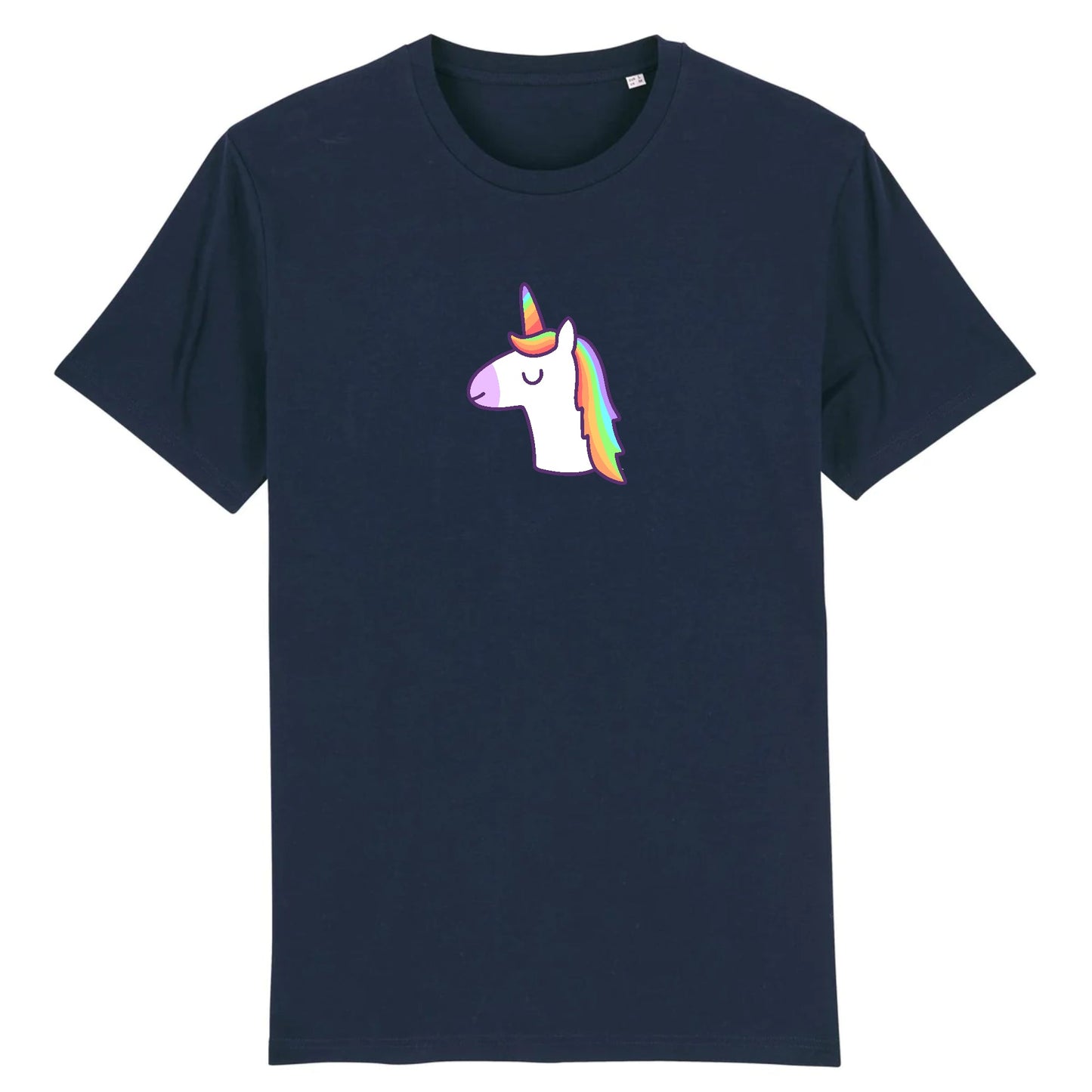 T shirt Unisex Licorne avec les yeux fermés