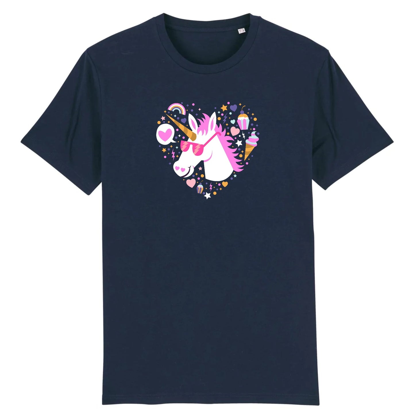 T shirt Licorne avec lunettes