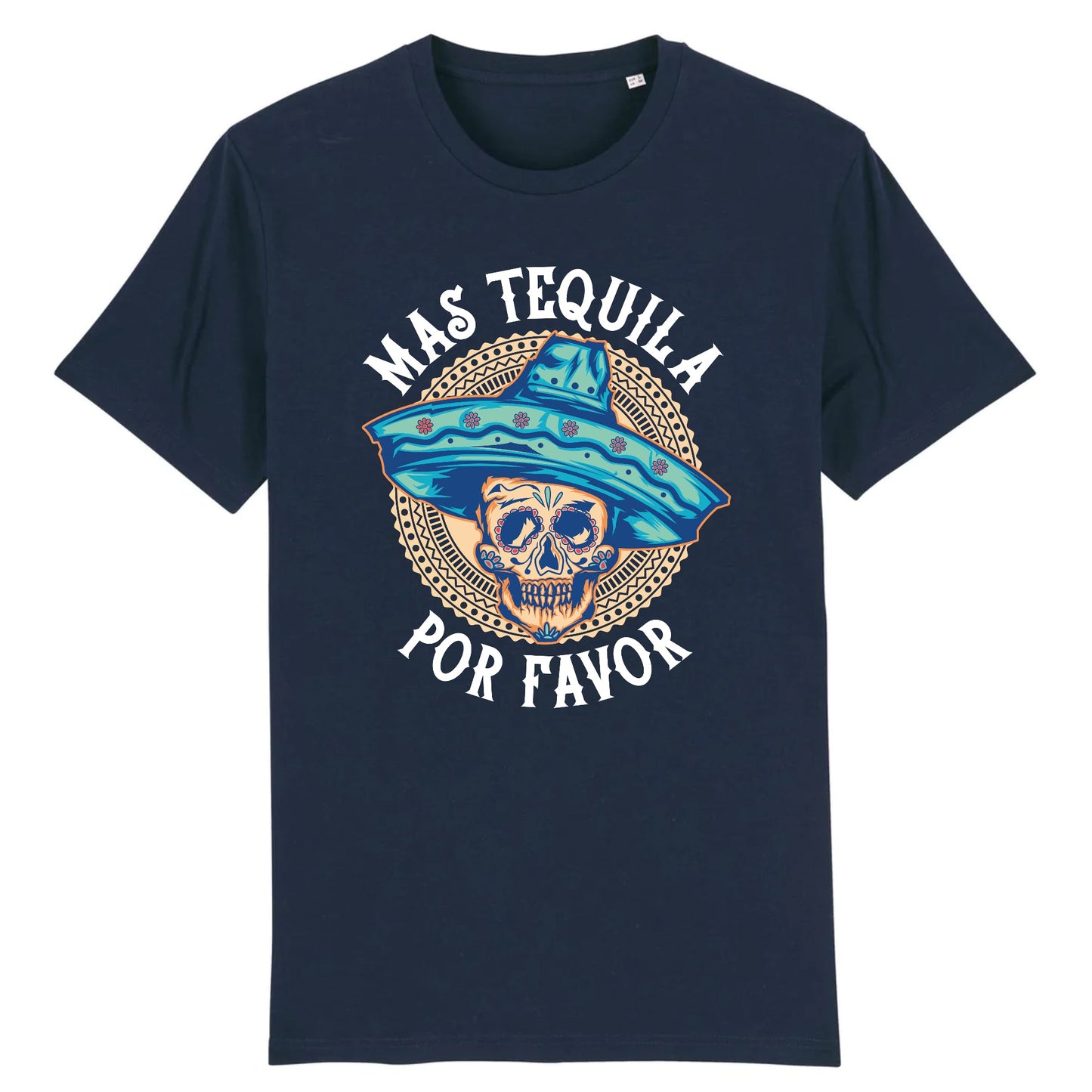 T shirt tete de mort mexicaine tequila