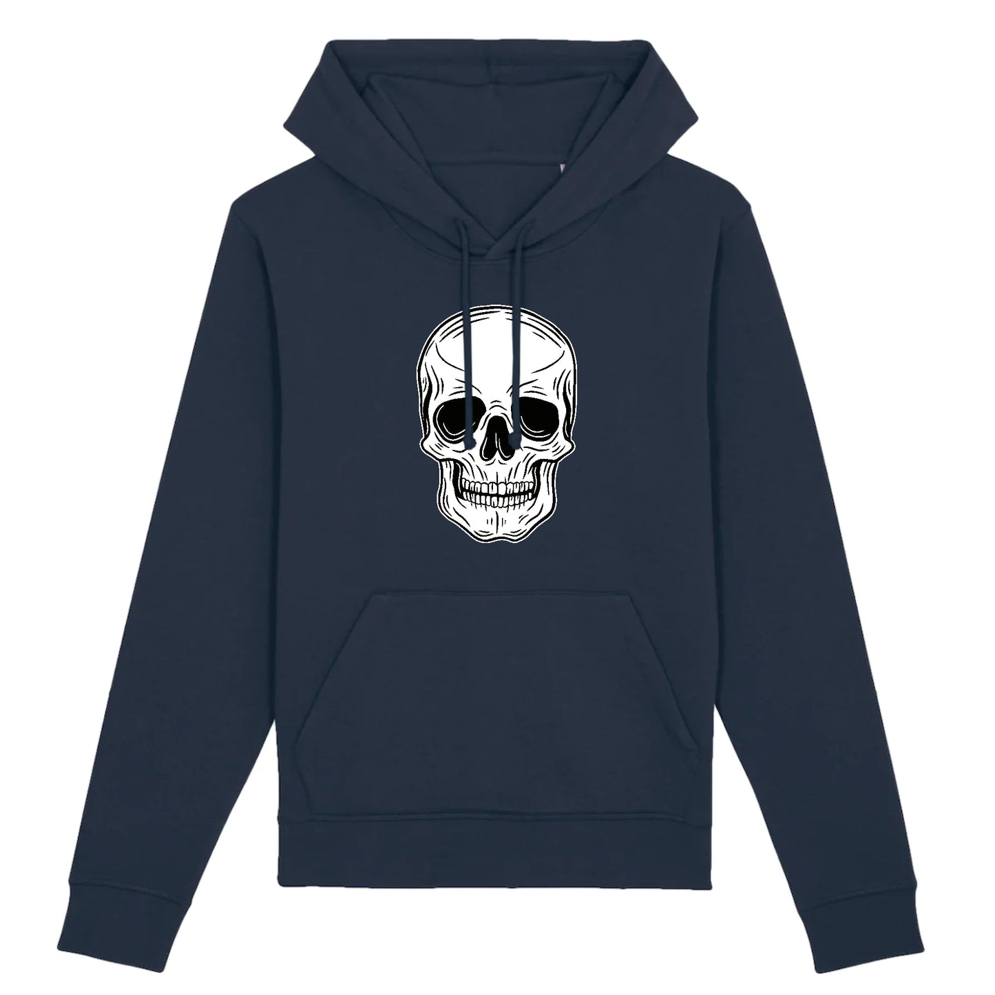 Sweat à capuche Tête de Mort Blanche