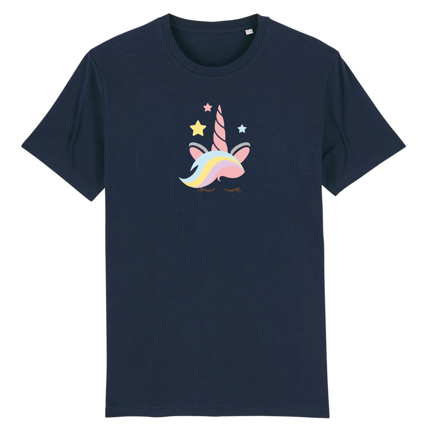 T shirt Unisex Licorne avec corne rose