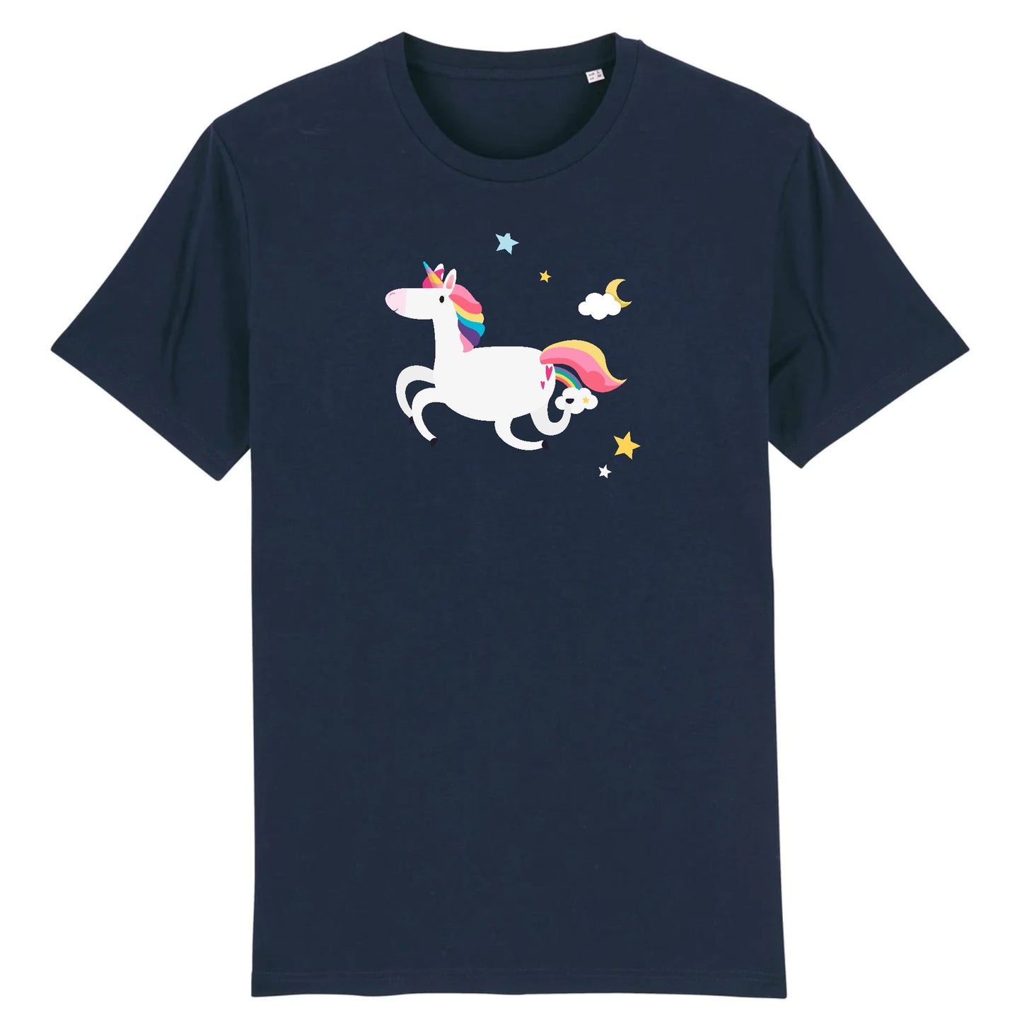 T shirt Unisex Licorne et étoiles