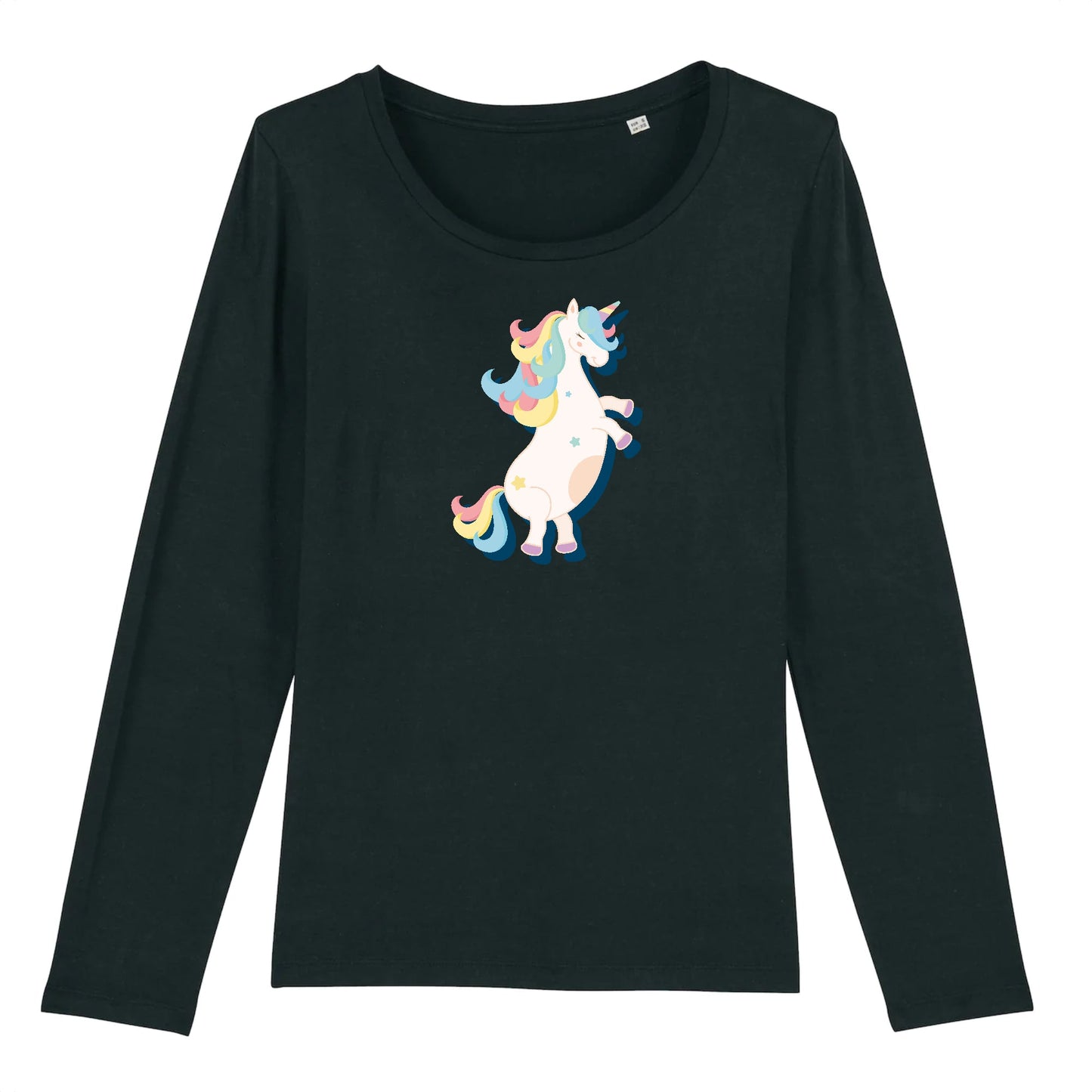 T shirt Manches longues Femme Licorne danse