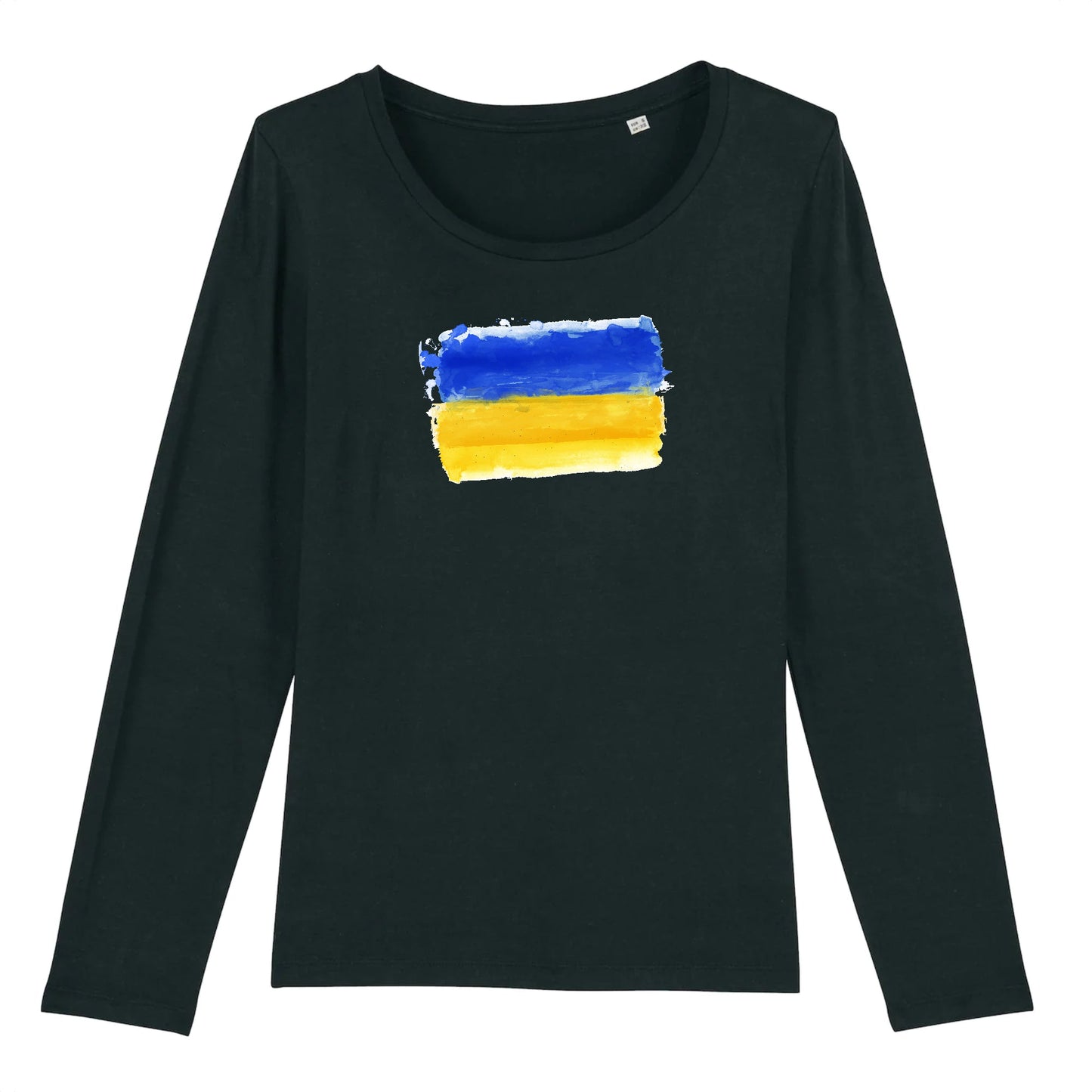 T shirt Manches longues Femme Ukraine Drapeau