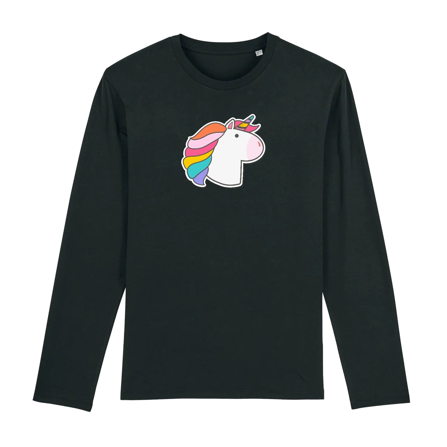 T shirt Manches longues Homme Licorne visage