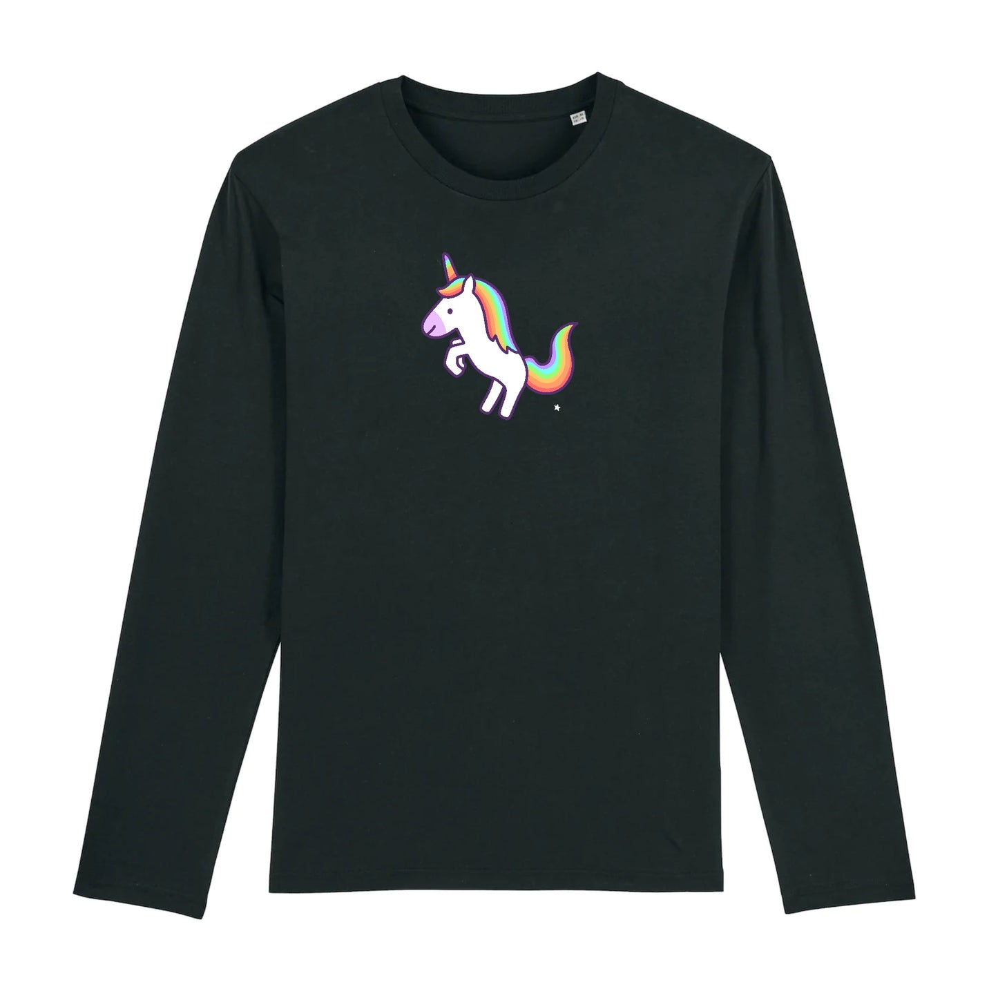 T shirt Manches longues Homme Licorne blanche