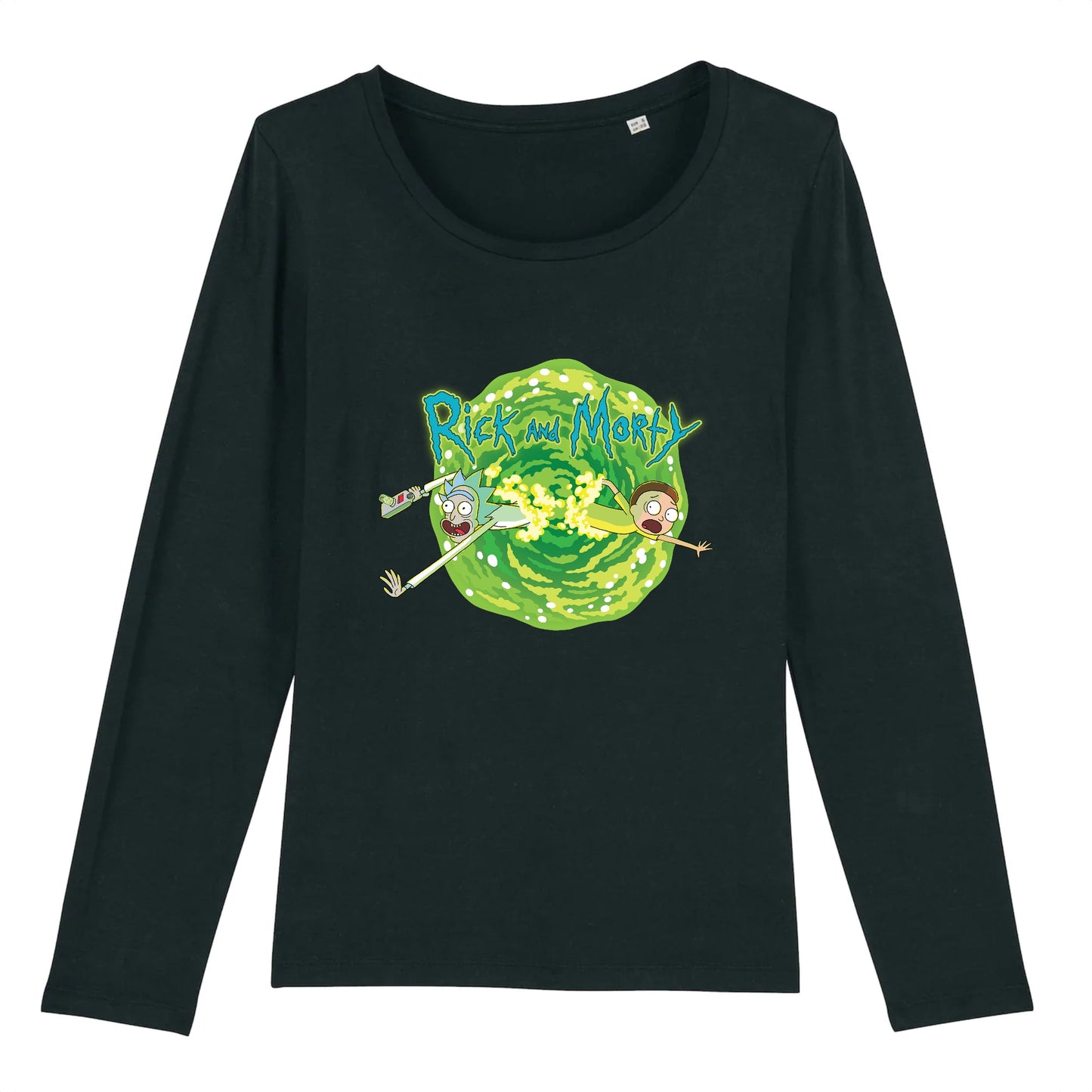 T shirt Manches longues Femme Rick et Morty lave
