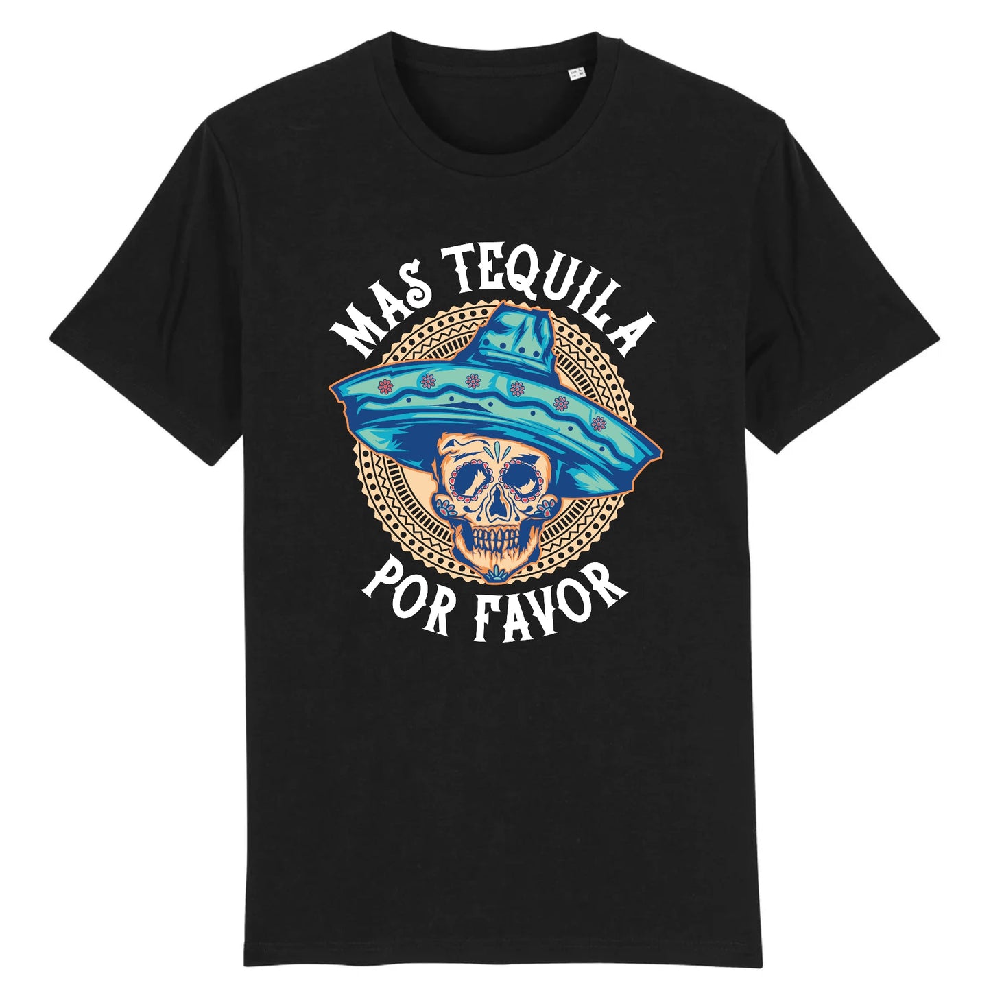T shirt tete de mort mexicaine tequila