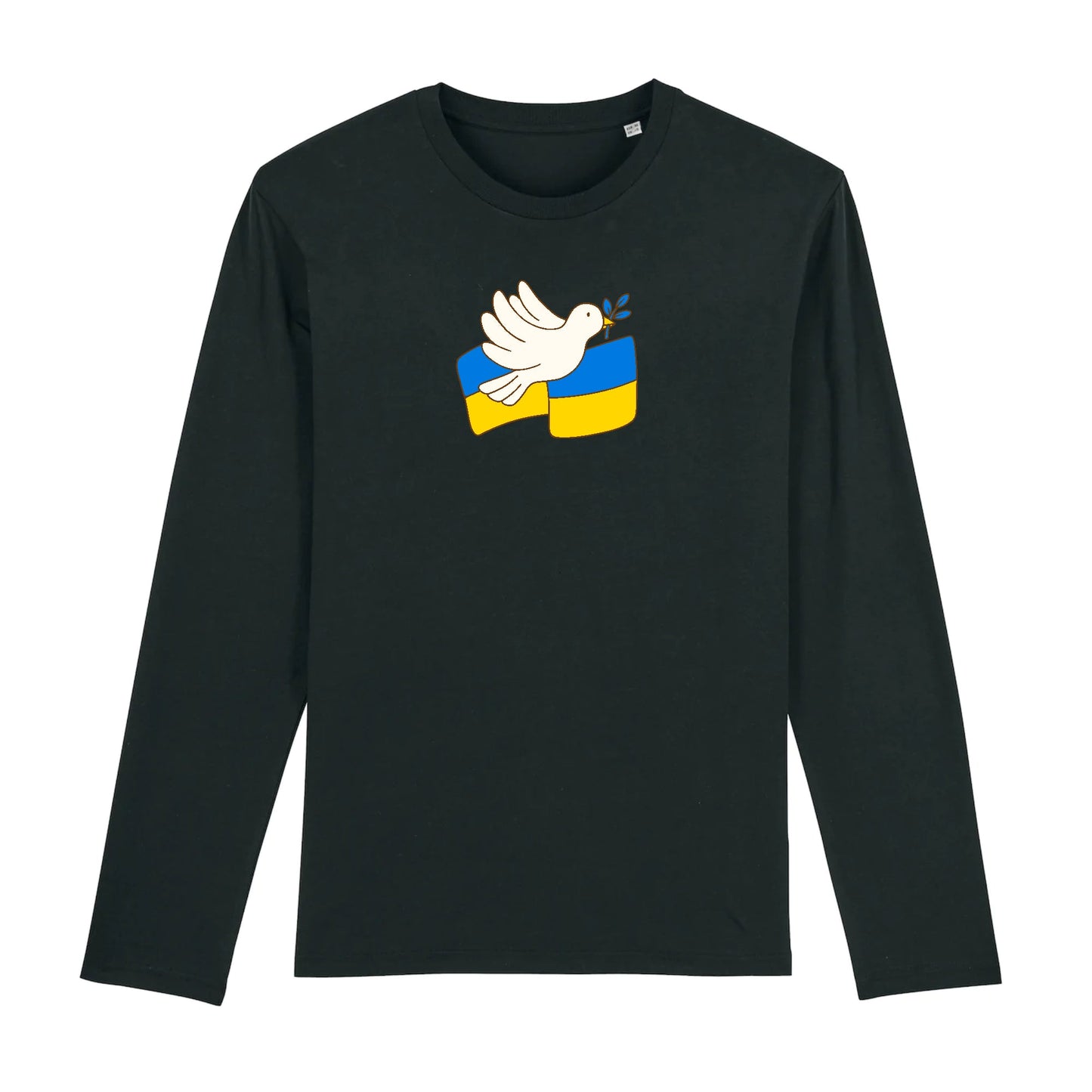 T shirt Manches longues Homme Ukraine appel à la paix