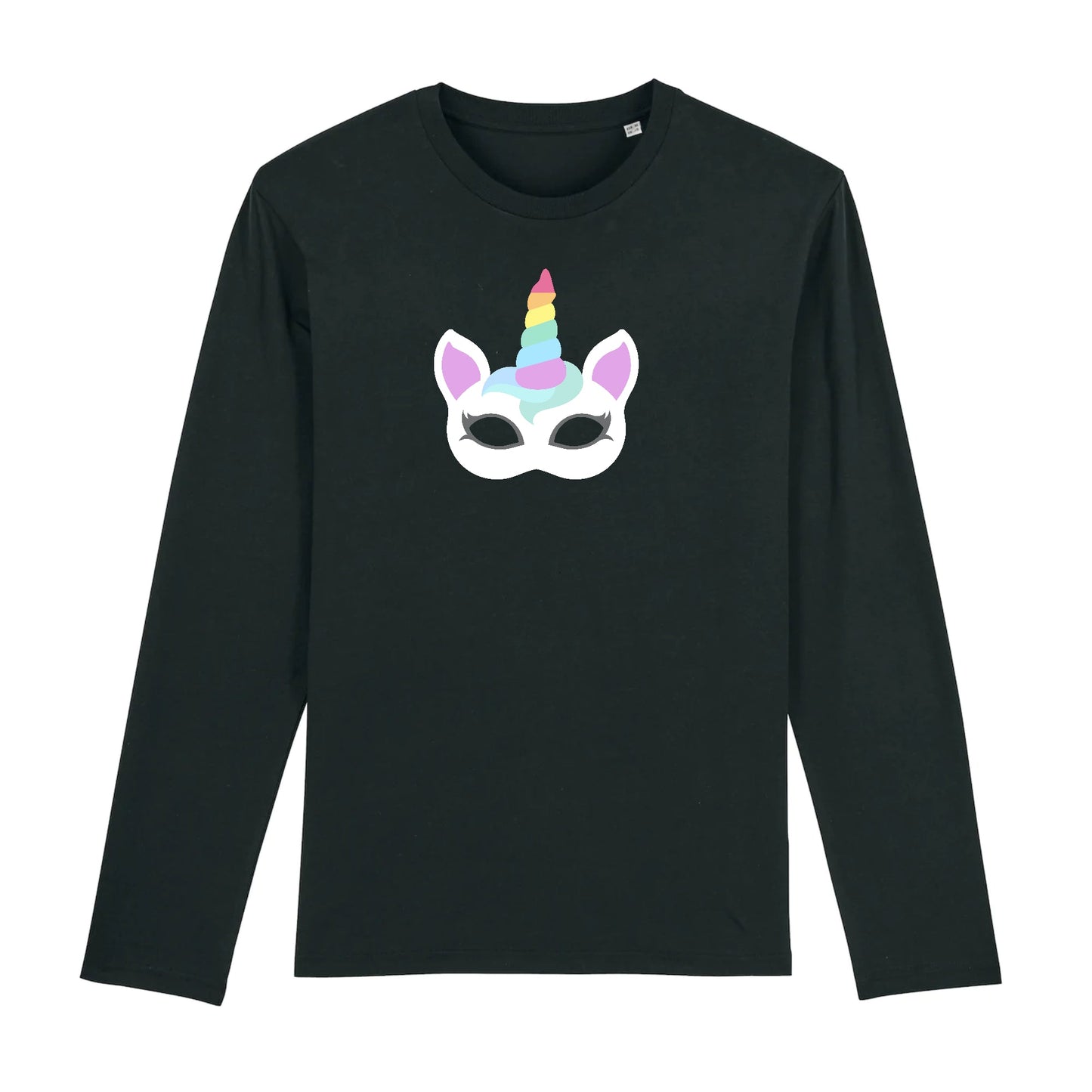 T shirt Manches longues Homme Licorne masque