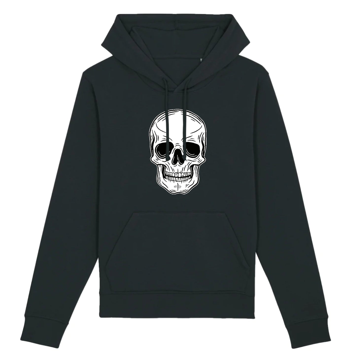 Sweat à capuche Tête de Mort Blanche