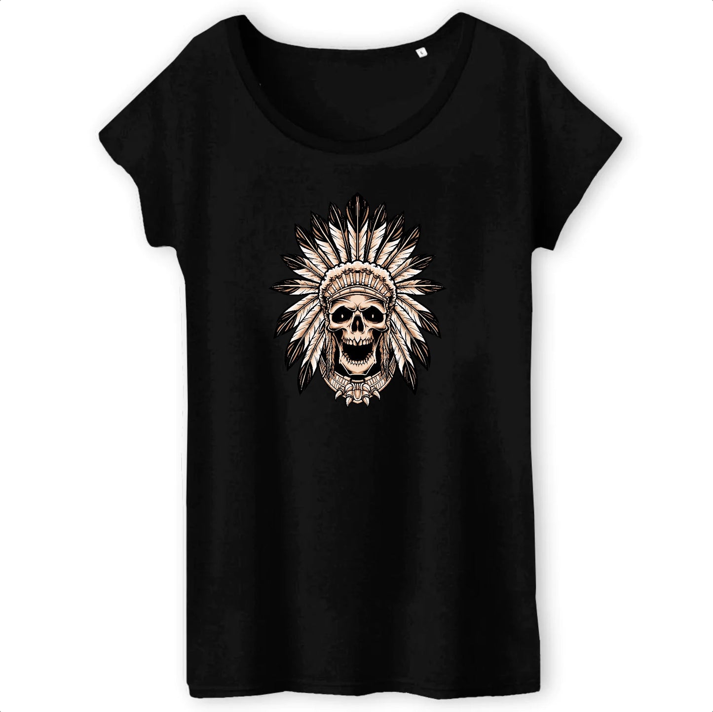 T shirt Femme Tête de Mort indienne