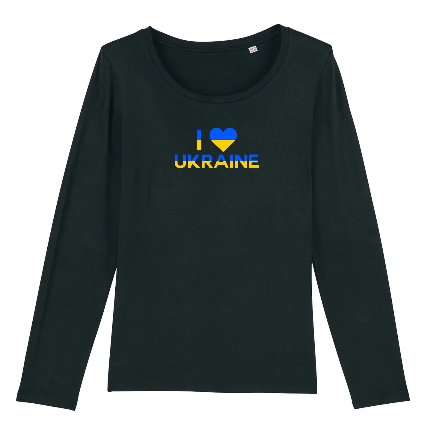 T shirt Manches longues Femme J'aime l'Ukraine
