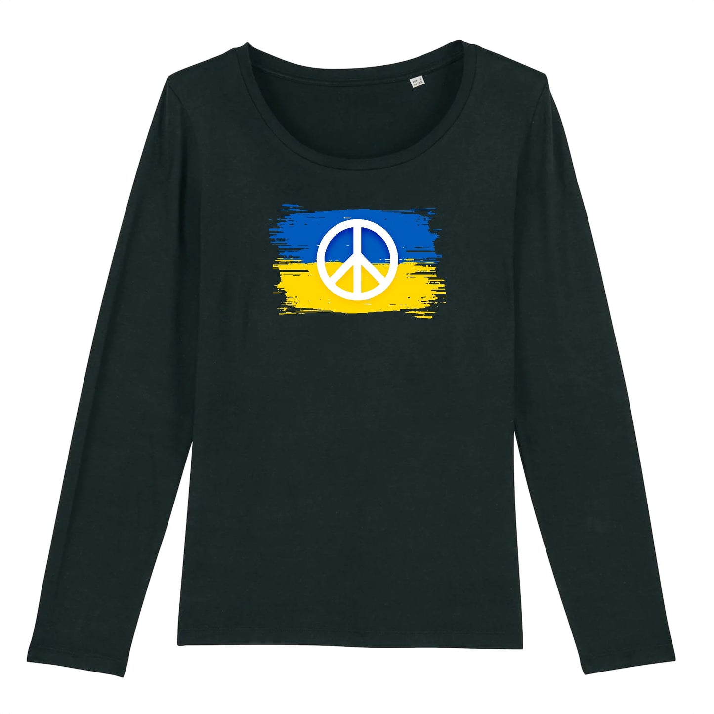 T shirt Manches longues Femme Ukraine Symbole de Paix