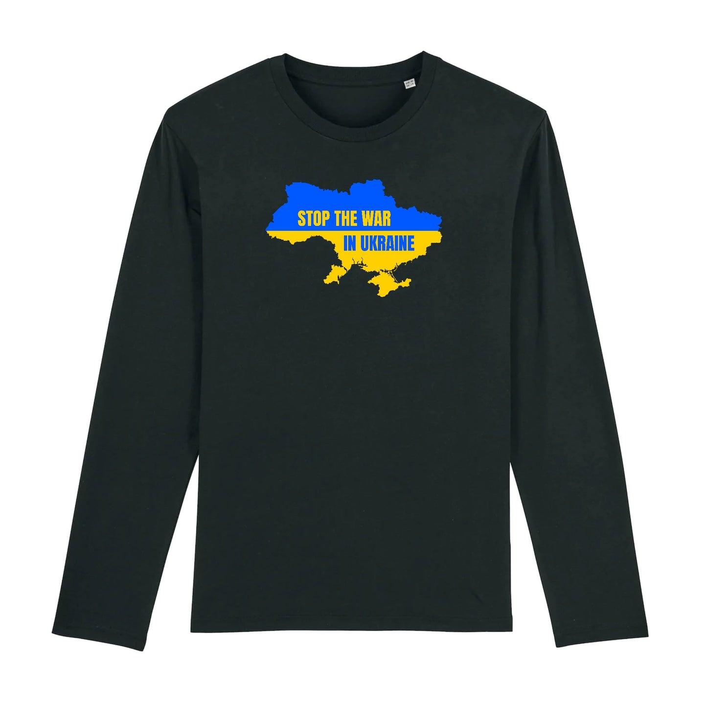 T shirt Manches longues Homme Ukraine carte du pays