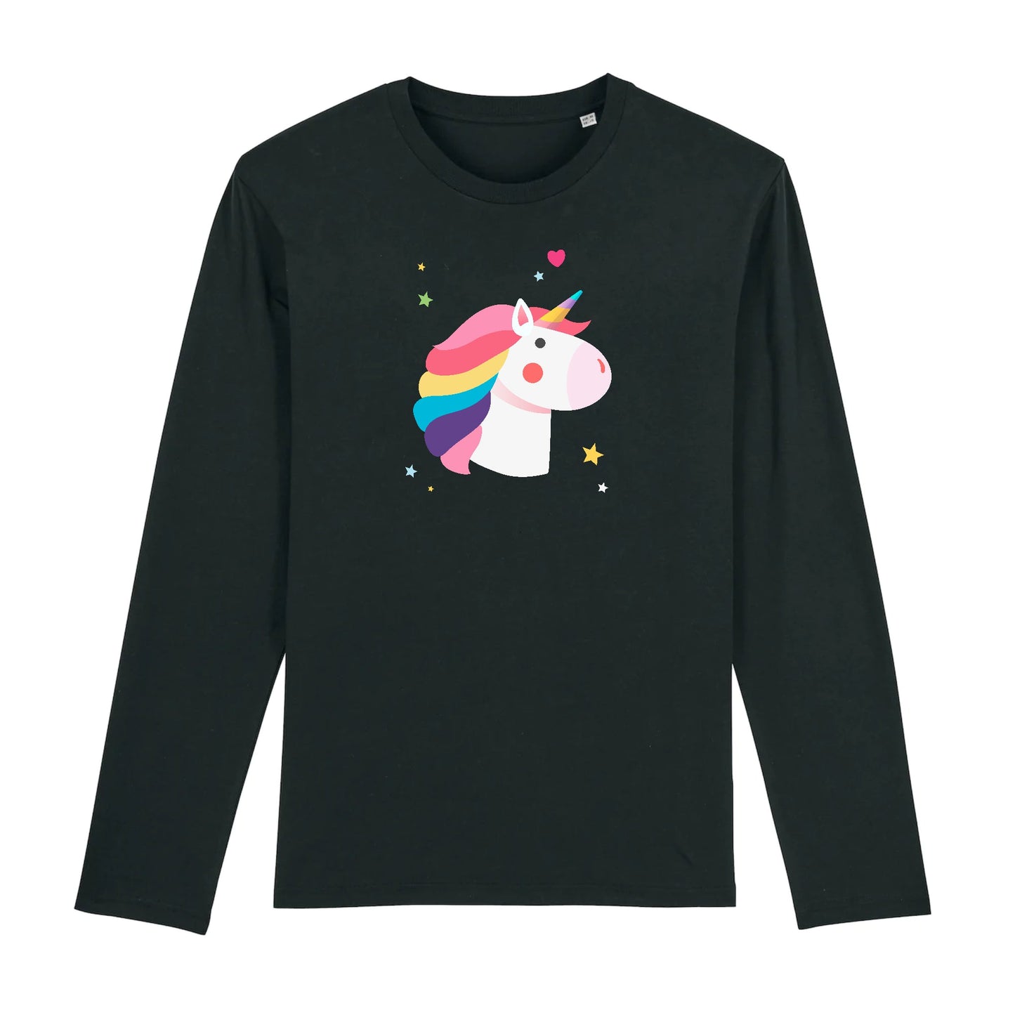 T shirt Manches longues Homme Tête de licorne