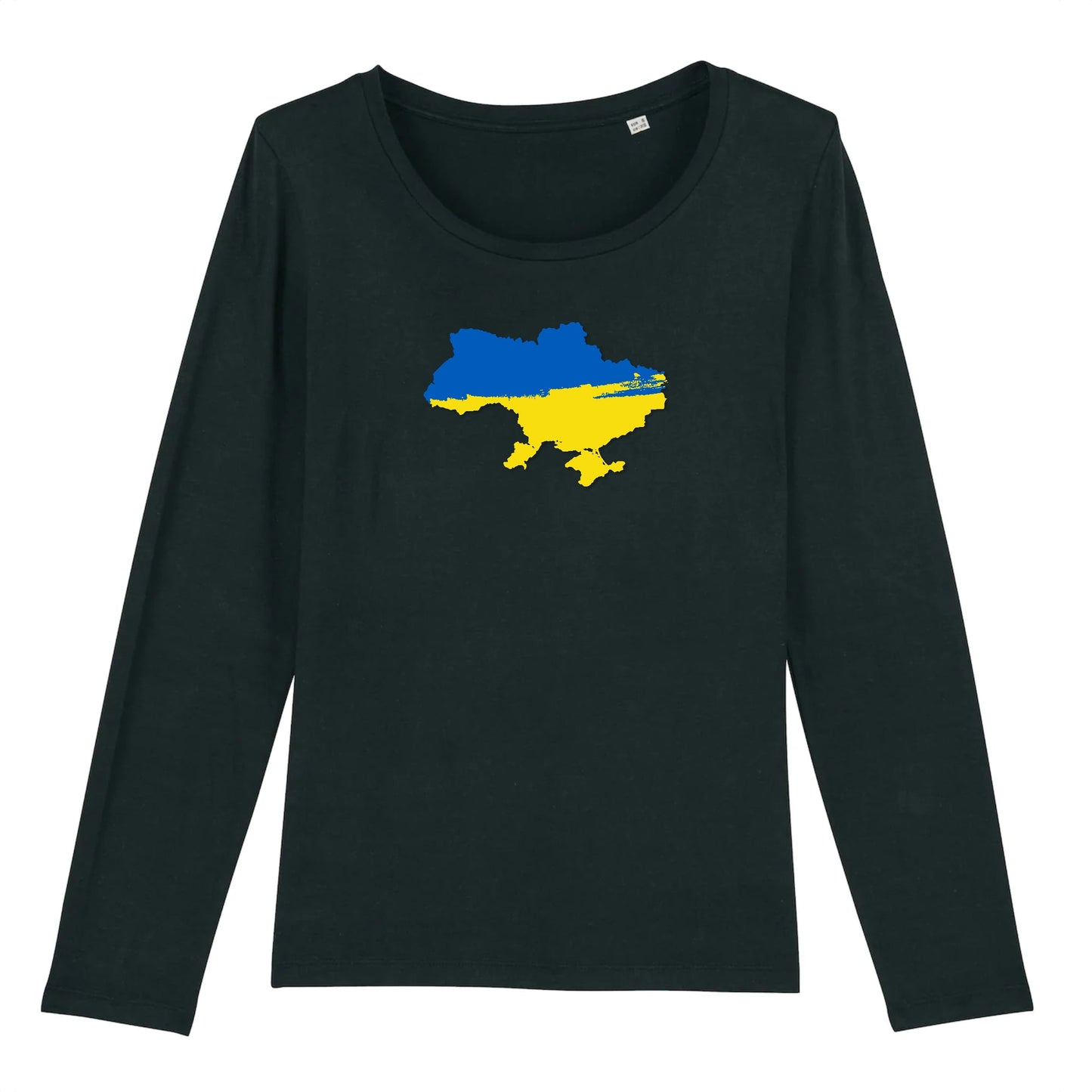 T shirt Manches longues Femme Ukraine carte