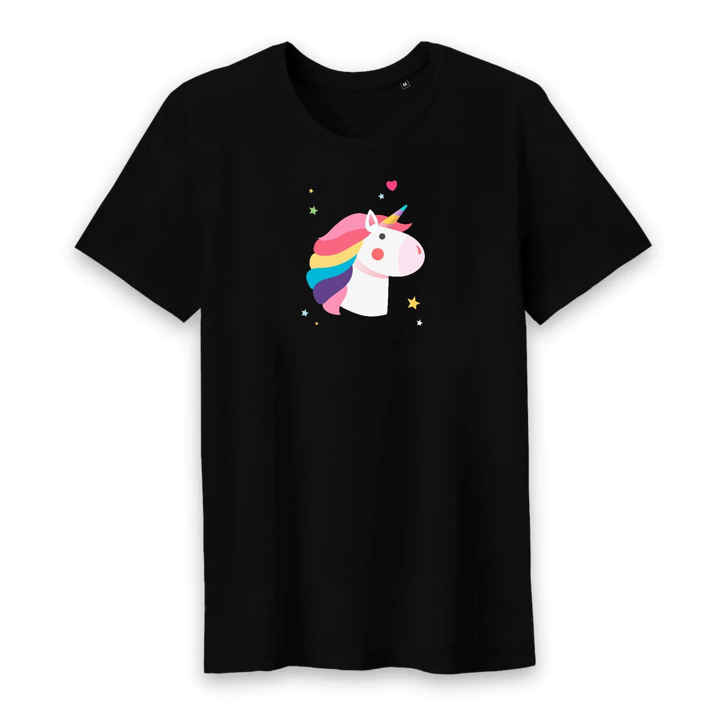 T shirt homme col rond Tête de licorne