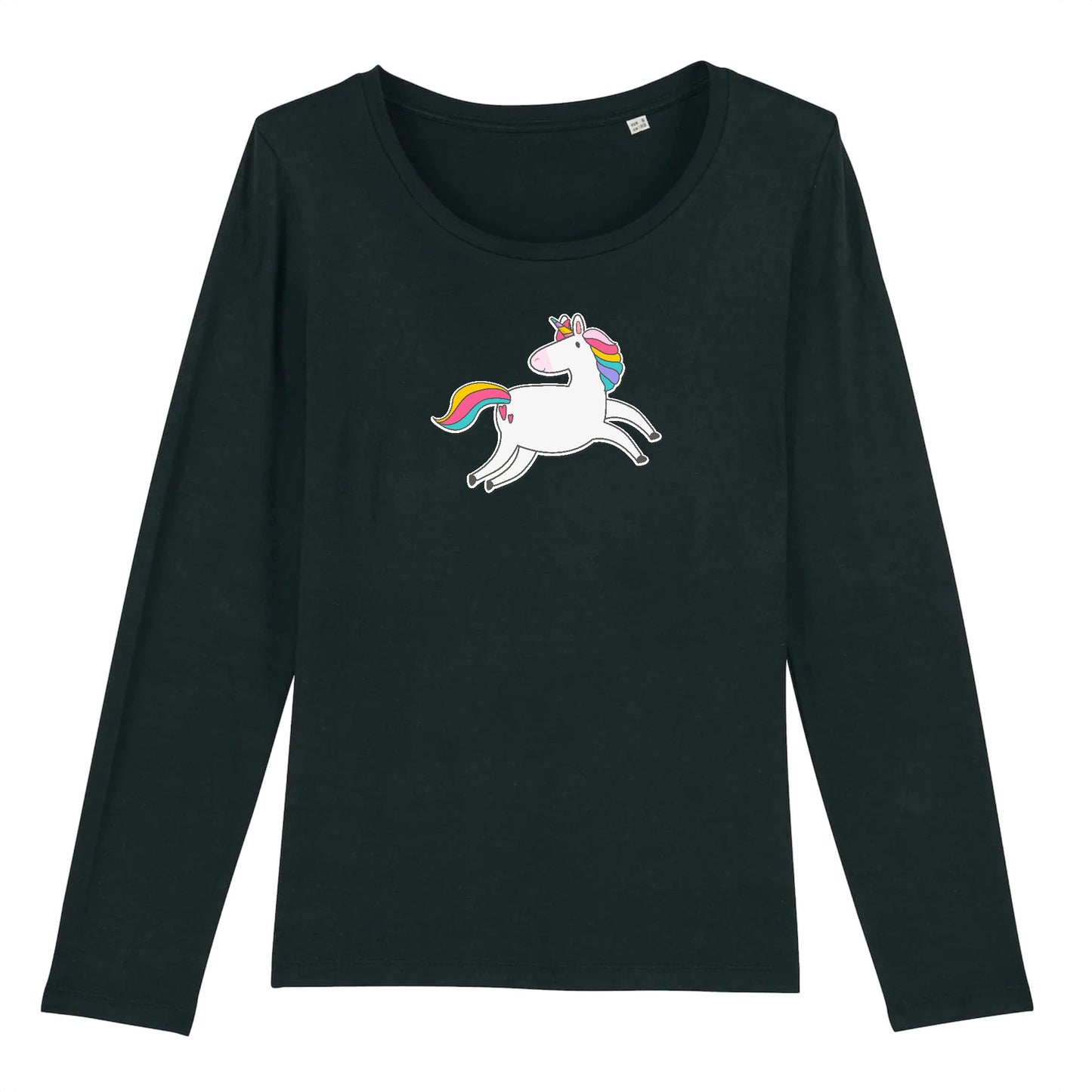 T shirt Manches longues Femme Licorne mignonne