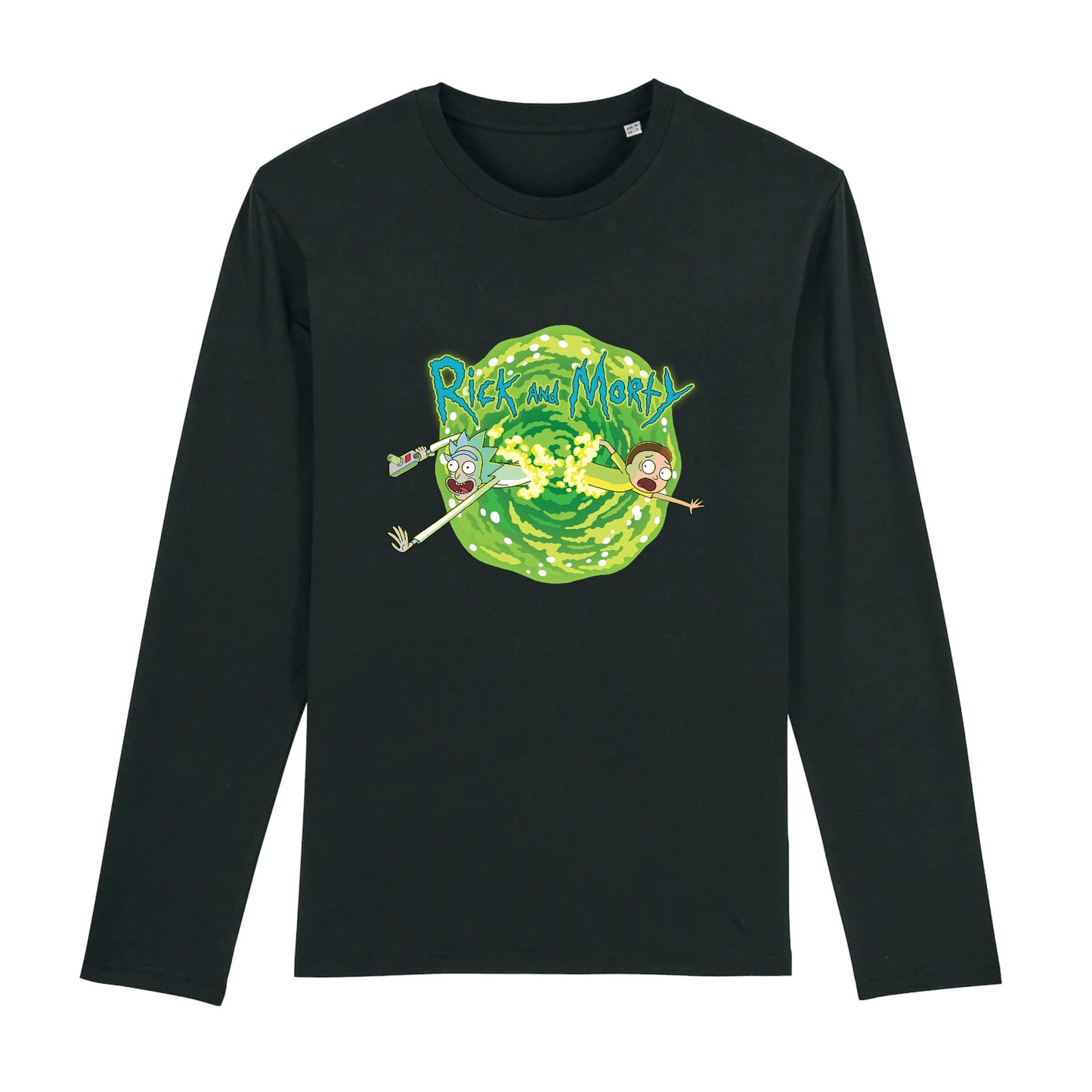 T shirt Manches longues Homme Rick et Morty lave