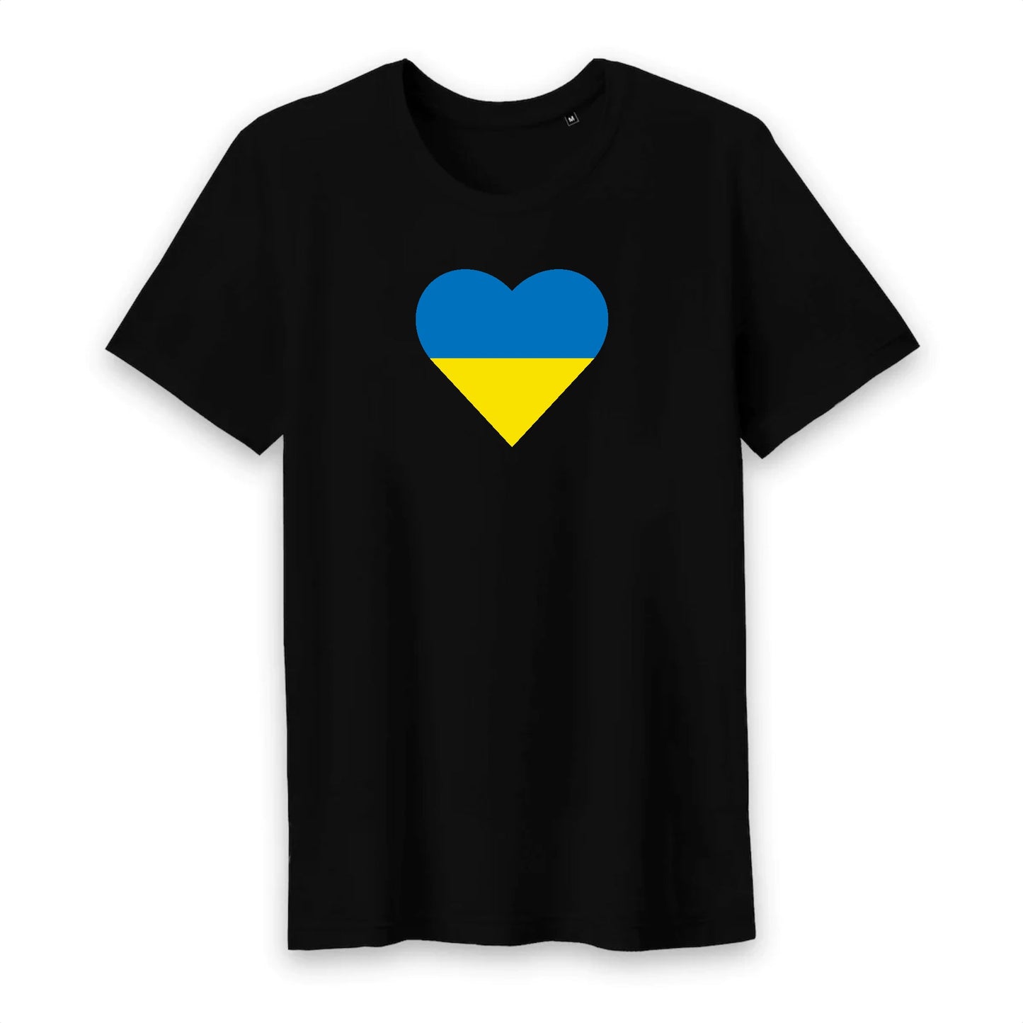 T shirt homme col rond Ukraine Coeur