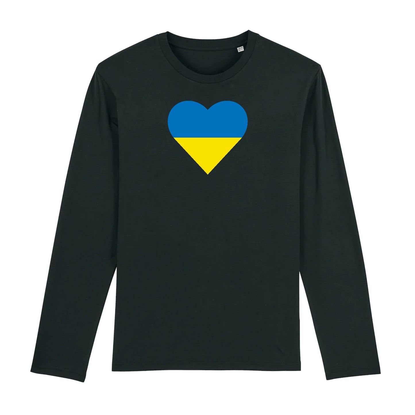 T shirt Manches longues Homme Ukraine Coeur