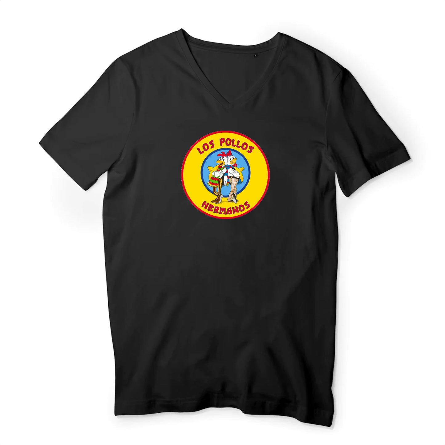T shirt homme col V Los Pollos Hermanos Breaking Bad